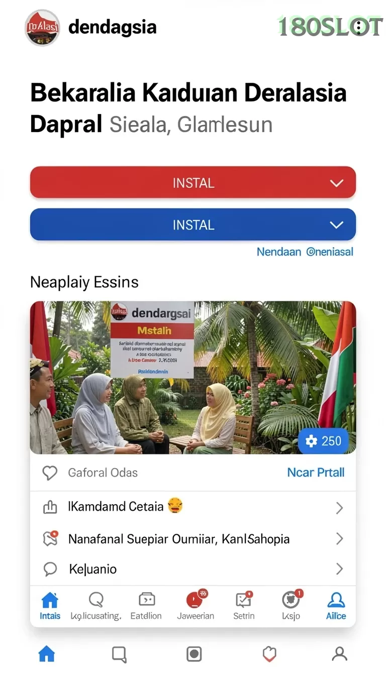 Cuplikan layar KETUA — menu navigasi