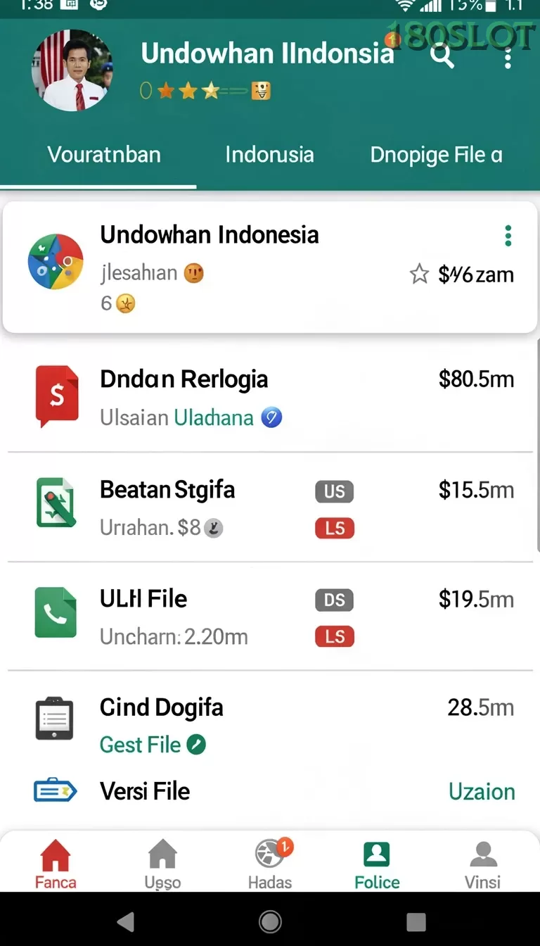 Cuplikan layar MAINZEUS — aktivitas