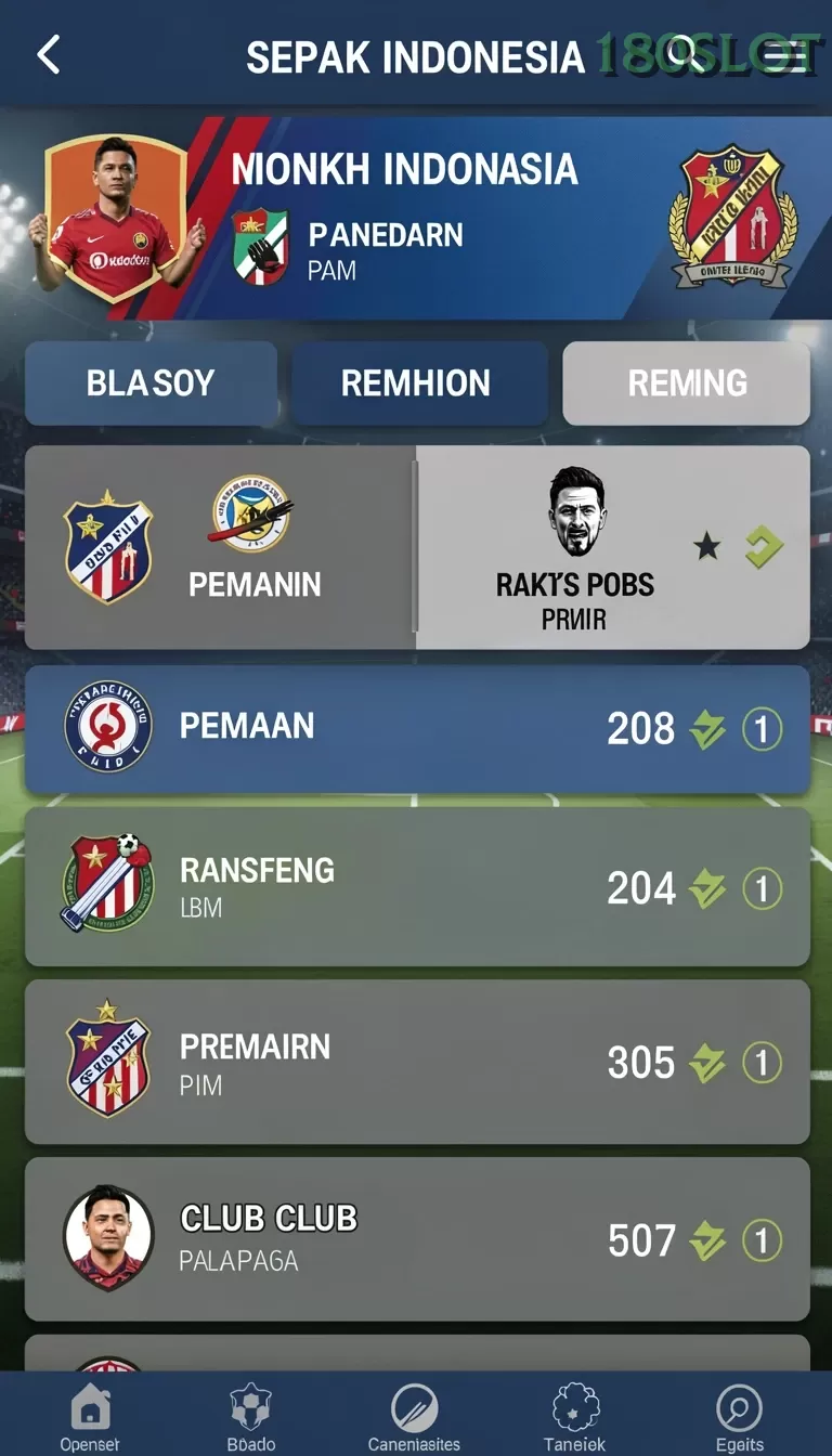 Cuplikan layar KERISTOTO — menu navigasi