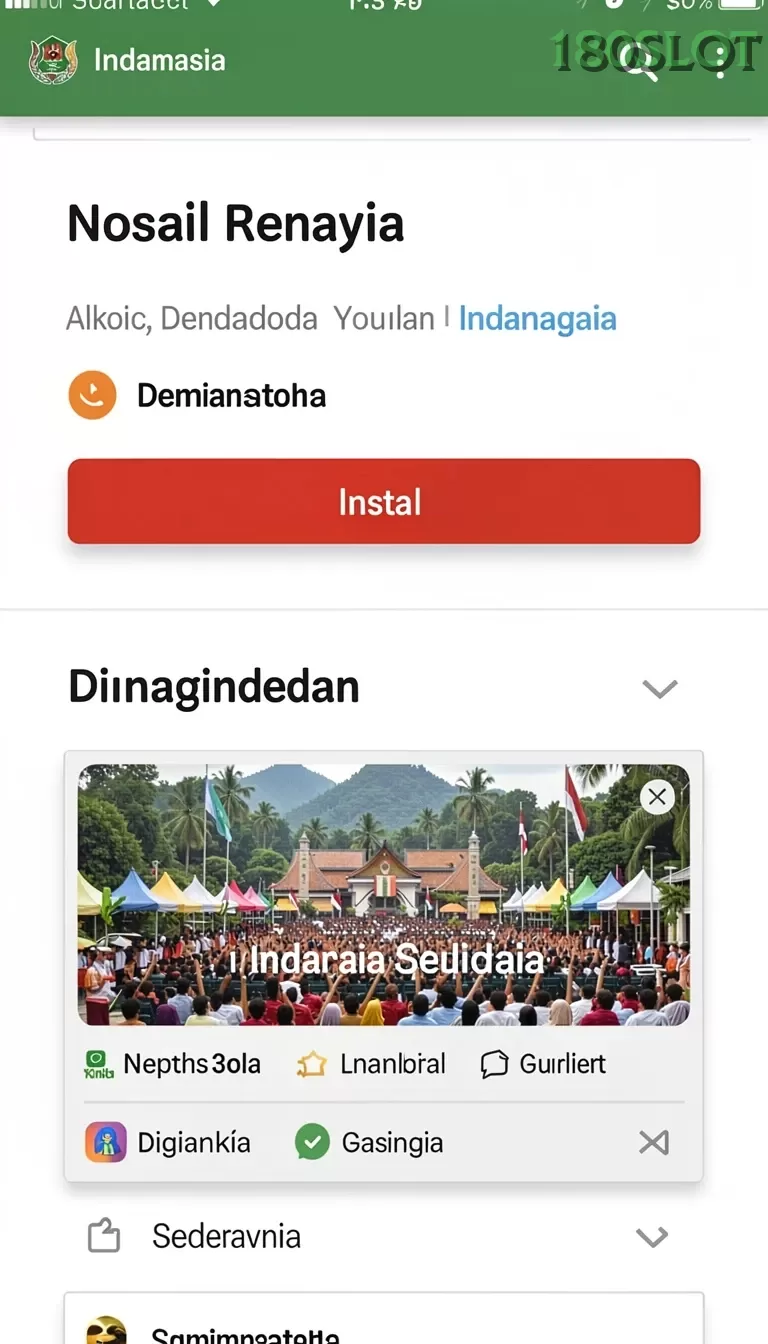Cuplikan layar DAYA138 — menu navigasi